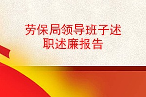 劳保局领导班子述职述廉报告